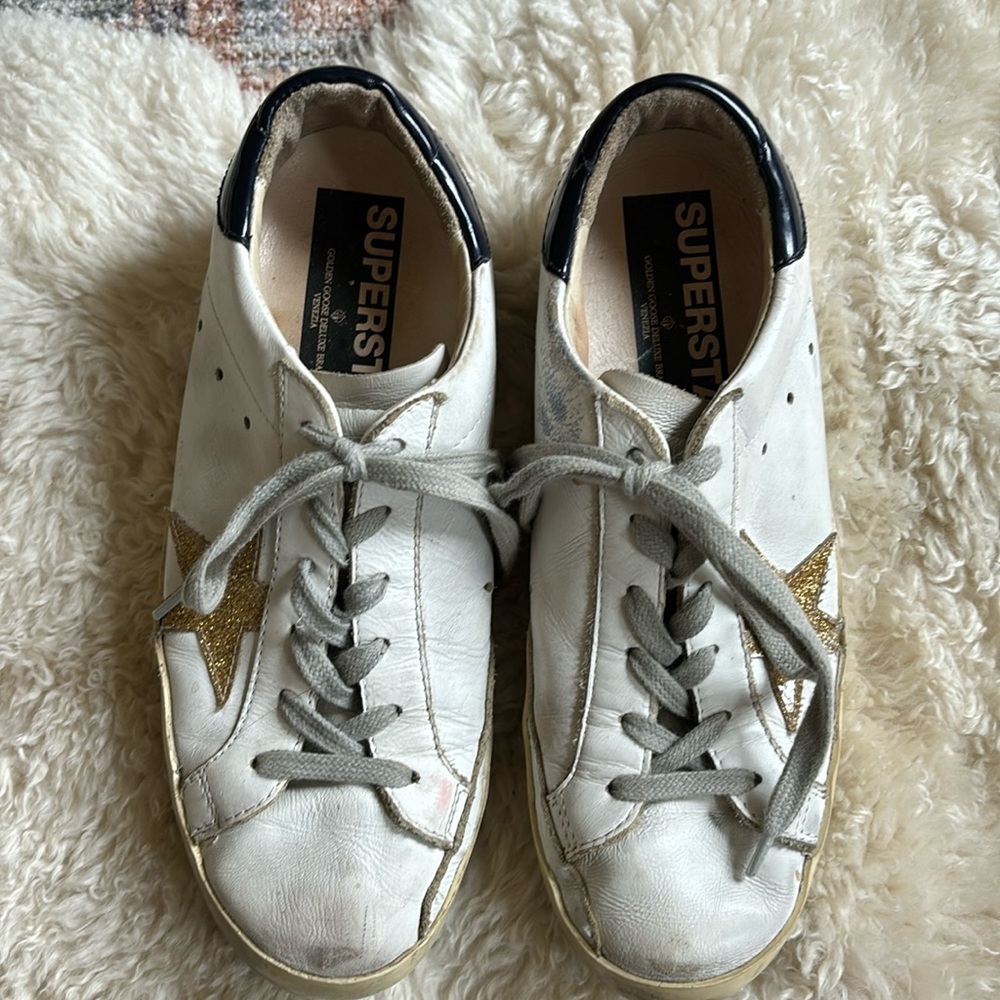 Golden goose superstar sneakers size 38.